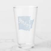 Spokane Washington Wood Grain Glas (Achterkant)