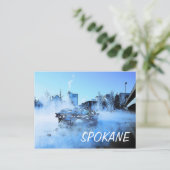 Spokane Winter Briefkaart - Gepersonaliseerd (Staand voorkant)
