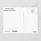 Spokane's Duncan Gardens in Manito Park Briefkaart (Achterkant)