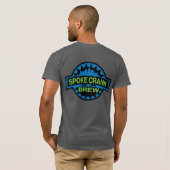 Spoke Crank & Brew T-shirt (Achterkant volledig)