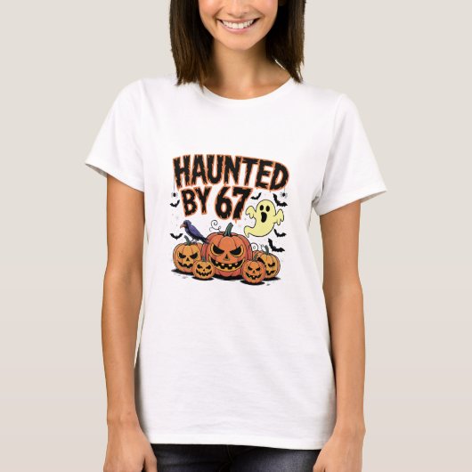 Spoken 67 Meme Six Seven 6-7 Grappige Internetgrap T-shirt (Voorkant)