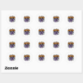 Spoken 67 Meme Zes Zeven 6-7 Grappige Internetgrap Ronde Sticker (Vel)