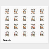 Spoken 67 Meme Zes Zeven 6-7 Grappige Internetgrap Ronde Sticker (Vel)