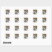 Spoken 67 Meme Zes Zeven 6-7 Grappige Internetgrap Ronde Sticker (Vel)