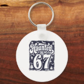 Spoken 67 Meme Zes Zeven 6-7 Grappige Internetgrap Sleutelhanger (Voorkant)