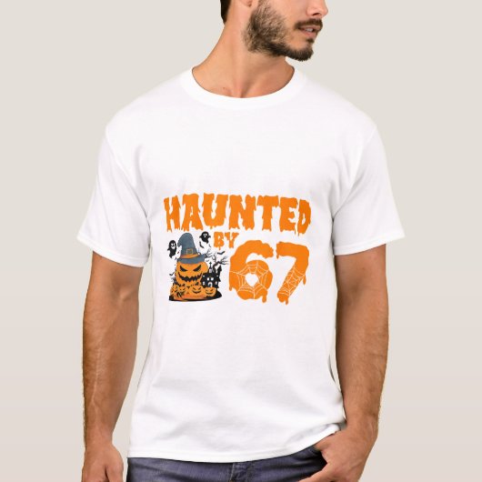 Spoken 67 Meme Zes Zeven 6-7 Grappige Internetgrap T-shirt (Voorkant)