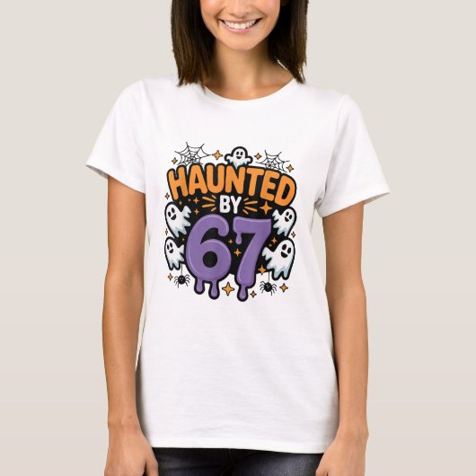 Spoken 67 Meme Zes Zeven 6-7 Grappige Internetgrap T-shirt (Voorkant)