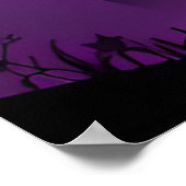 Spoken Castle Pompoenen Vleermuizen Halloween Poster (Hoek)