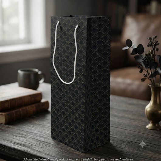 Spoken Charcoal Gotische Raaf Wijn Cadeautas