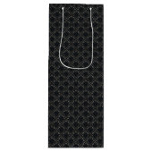 Spoken Charcoal Gotische Raaf Wijn Cadeautas (Voorkant)