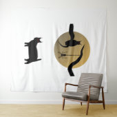 Spoken Doek met Volle Maan Wandkleed (In Situ (horizontaal))