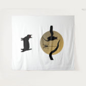 Spoken Doek met Volle Maan Wandkleed (Voorkant (horizontaal))