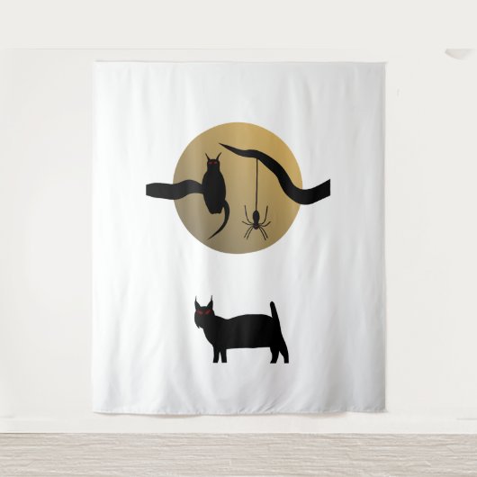 Spoken Doek met Volle Maan Wandkleed (Voorkant)