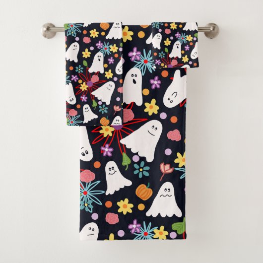 Spoken en Bloemen Bad Handdoek (Insitu)