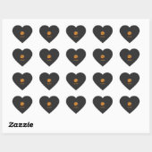 Spoken en Schaduwen Halloween Maan Ontwerp Hart Sticker (Vel)