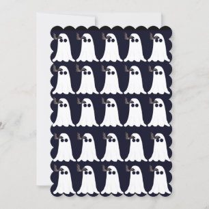 Spoken en Vleermuizen Halloween Kaart