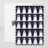 Spoken en vleermuizen kerstkaart voor Halloween (Voorkant / Achterkant)