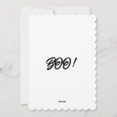 Spoken en vleermuizen kerstkaart voor Halloween (Achterkant)