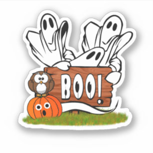 Spoken en Vrienden Halloween Sticker