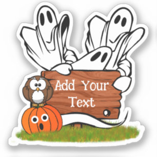 Spoken en Vrienden Halloween Sticker