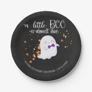 Spoken Halloween Kleine Boe Jongen Baby Borrel Papieren Bordje