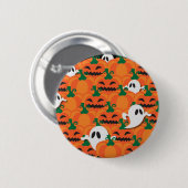 Spoken Halloween Pompoenveld Geesten Ronde Button 5,7 Cm (Voorkant /achterkant)