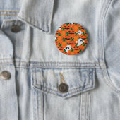 Spoken Halloween Pompoenveld Geesten Ronde Button 5,7 Cm (In situ)