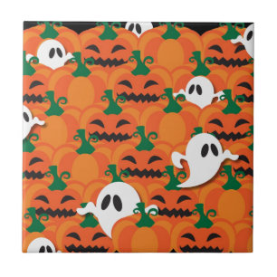 Spoken Halloween Pompoenveld Geesten Tegeltje