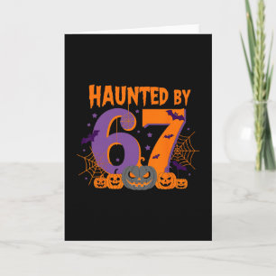 Spoken Halloween Skelet Spoken Zes Zeven Nummer Kaart