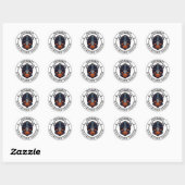 Spoken Hoed & Holle Grimas Halloween Envelopzegel Ronde Sticker (Vel)
