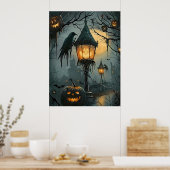 Spoken Hollow – Halloween Nacht Poster (Keuken)