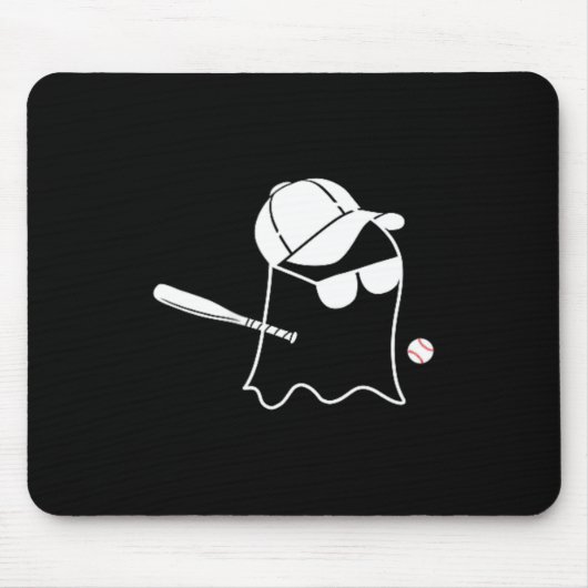 Spoken honkbal Halloween kostuum grappige honkbal Muismat (Voorkant)