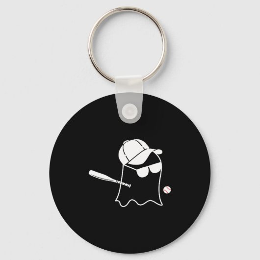 Spoken honkbal Halloween kostuum grappige honkbal Sleutelhanger (Voorkant)