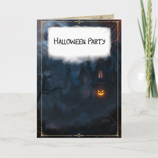 Spoken Huis en Jack O'Lantern Halloween Feest (Voorkant)