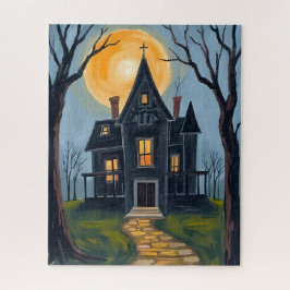 Spoken Huis | Griezeldag Halloween Waterverf Legpuzzel