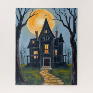 Spoken Huis Griezeldag Halloween Waterverf Legpuzzel