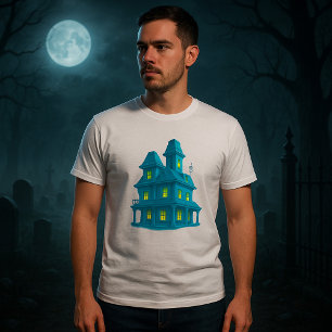 Spoken Huis Griezelige Halloween Geestenhuis T-shirt