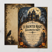 Spoken Huis Halloween Feest Gothisch Spoken (Voorkant / Achterkant)