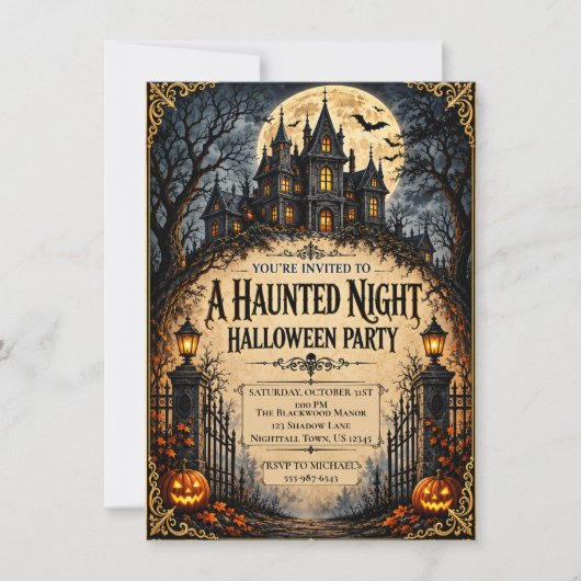 Spoken Huis Halloween Feest Gothisch Spoken (Voorkant)