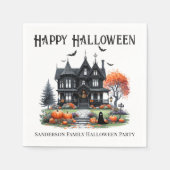 Spoken Huis Halloween Feest Servet (Voorkant)