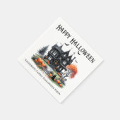 Spoken Huis Halloween Feest Servet (Hoek)