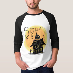Spoken Huis Halloween Griezelen T-shirt