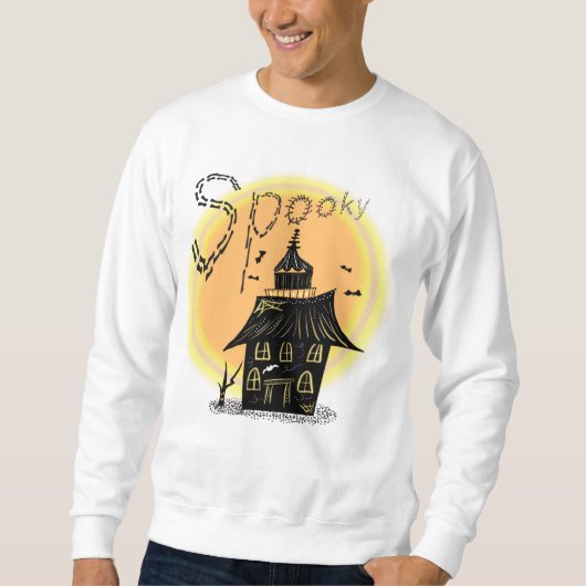 Spoken Huis Halloween Griezelen Trui (Voorkant)