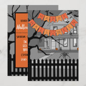 Spoken Huis Halloween Kaart (Voorkant / Achterkant)