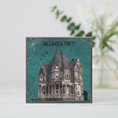 Spoken Huis Halloween Kaart (Staand voorkant)