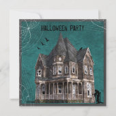 Spoken Huis Halloween Kaart (Voorkant)