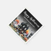 Spoken Huis Halloween Servet (Hoek)