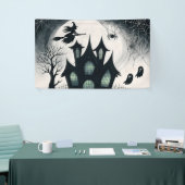 Spoken Huis Halloween Spandoek (Beurs)