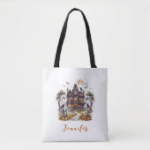 Spoken Huis Halloween  Tote Bag (Voorkant)