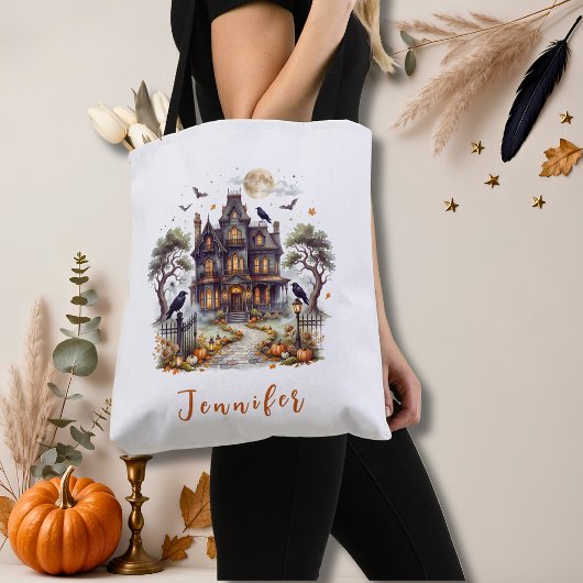 Spoken Huis Halloween  Tote Bag